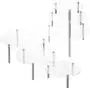 MyGift 6-Piece Set Round Clear Acrylic Server Dessert & Bakery Display Riser Stands MyGift 6-Piece Set Round Clear Acrylic Server Dessert & Bakery Display Riser Stands