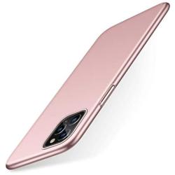 TORRAS Slim Fit Compatible for iPhone 11 Pro Max Case, Ultra Thin Lightweight Silky Smooth Touch Matte Finish Grip Hard Plastic Minimalist Compatible for iPhone 11 ProMax case, Rose Gold