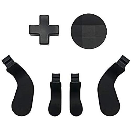 Elite Controller Replacement Parts, Xbox One Elite Series 2 Accessories, Elite Series 2 Kit, Metal 4 Paddles and 2 D-Pads for Xbox Gaming Accessories (Black) Elite Controller Replacement Parts, Xbox One Elite Series 2 Accessories, Elite Series 2 Kit, Metal 4 Paddles and 2 D-Pads for Xbox Gaming Accessories (Black)