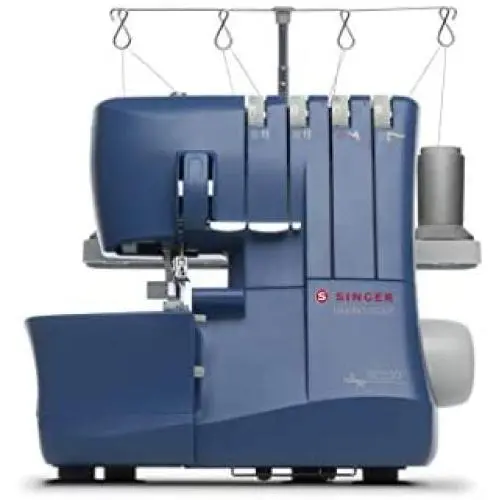 SINGER | Making The Cut S0230 Serger 4 Thread, Differential Feed, 1300 Stitches Per Min-Sewing Made Easy Serger, Blue SINGER | Making The Cut S0230 Serger 4 Thread, Differential Feed, 1300 Stitches Per Min-Sewing Made Easy Serger, Blue