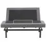 Classic Brands Comfort Upholstered Adjustable Bed Base with Massage, Wireless Remote, Three Leg Heights, and USB Ports-Ergonomic, Twin XL, Black