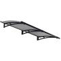 Palram HG9511 Aquila Door Awning, 7 L x 3 W x 6.5'' H, Gray/Solar Gray