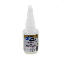 CECCORP Instant Glue/Super Glue Metal 20 gr Recommended for bonding Metals, Rubber and Plastics, Ceramic and Most Rigid Materials. Super Glue high Viscosity Allows to Fill Large Gaps.