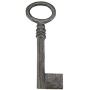 Skeleton Key Antique Finish Classic Steel Metal, Mortise Locks Rim Architectural Barrel Lock Key, Vintage Cabinet Dresser Drawer Grandfather Clocks (Shank Length 2 1/4 Inch, Bit 5/8 X 1/2 Inch)