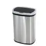 13 Gallon Touch-Free Automatic Stainless-Steel Trash Can Garbage Can Metal Trash Bin with Lid for Kitchen Living Room Office Bathroom, Electronic Touchless Motion Sensor Automatic Closure & Opening 13 Gallon Touch-Free Automatic Stainless-Steel Trash Can Garbage Can Metal Trash Bin with Lid for Kitchen Living Room Office Bathroom, Electronic Touchless Motion Sensor Automatic Closure & Opening