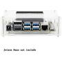 Acrylic Case (Type A) for The Jetson Nano Developer Kit Supports Cooling Fan Easy Access to Peripheral Connectors Dust Resistance
