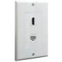 Yomyrayhu HDMI and Cat6 Ethernet RJ45 Wall Plate for HDTV