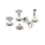 75 Sets Screw Post Metal Chicago Screws Binding Screw Leather Screw Nail Rivet Button Solid Belt Tack Screw (Silvery 1/4 5/16 3/8 Inches)