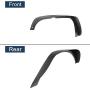 Hooke Road Wrangler JK Fender Flares, Front & Rear Steel Flat Rough Country Fender Armors Compatible with Jeep Wrangler JK & Unlimited 2007-2018 - Set