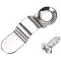 uxcell Frame Turn Button, 9/10'' Metal Bow Shape with Screws for Hanging Pictures, Photos, Drawings and Posters, 20 Pcs (Silver Tone)