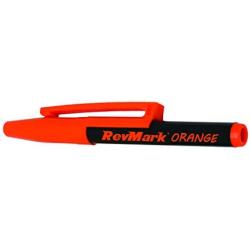 RevMark Bright Series Industrial Marker - 6 Pack - Made in USA - Replaces paint marker for metal, pipe, pvc - ORANGE