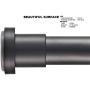 BRIOFOX Tension Curtain Rod 43-73 Inches, Rust-Resistance Shower Curtain Rod for Windows or Doorways, Matte Black