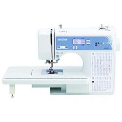 Brother XR9550 Sewing and Quilting Machine, Computerized, 165 Built-in Stitches, LCD Display, Wide Table, 8 Included Presser Feet, White