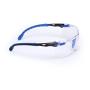 3M Safety Glasses, Solus 1000 Series, ANSI Z87, Scotchgard Anti-Fog Clear Lens, Low Profile Blue/Black Frame