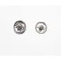 50 Pairs/Set Silver 8mm Metal Sew-on Snap Buttons Press Stud Fasteners Press Button Craft Rapid Rivet Making Poppers Stainless Steel Stud Sewing Accessories Buttons Scrapbooking Dress Clothing Bags
