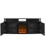 Ameriwood Home Carson Electric Fireplace TV Console for TVs up to 70'', Black