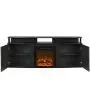 Ameriwood Home Carson Electric Fireplace TV Console for TVs up to 70'', Black