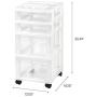 IRIS USA, Inc. MC-322-TOP NEW MINI CHEST, 4 Drawer, White