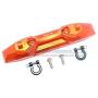 GPM for Traxxas E-Revo 2.0 VXL Brushless (86086-4) Upgrade Parts Aluminum Rear Bumper with D-Rings -1 Set Orange