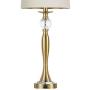BOBOMOMO USB Metal Crystal Table Lamp 28 Set of 2 Modern Living Room Bedroom Nightstand Bedside Desk Lamp(Gold)