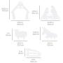 Best Choice Products 4ft Christmas Holy Family Nativity Scene, Outdoor Yard Decoration w/Water-Resistant PVC