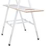 Bob Ross 2-in-1 Studio Easel - As Seen on Netflix Metal Easel Four Legged Tabletop Easel - White