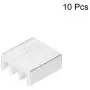 uxcell Electronics Cooler Heatsink for MOS GPU IC Chip Silver 7 x 7 x 3 mm 10pcs
