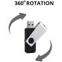 KEXIN Bulk USB Drive 100 Pack 128MB USB Flash Drive Flash Drive Thumb Drive Bulk Flash Drives Swivel USB 2.0