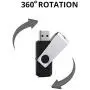 KEXIN 10 x 16GB Flash Drive USB Flash Drive Thumb Drive 16G Bulk USB Drive Memory Stick Jump Drive USB Stick with LED Indicator for Data Storage(USB 2.0, Black,10 Pack)