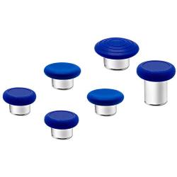 6 in 1 Metal Thumbsticks Grip Joysticks Replacement for Xbox One Elite Series 2 Controllers(1797) - Blue