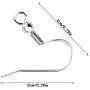 Agreatca 80 Pcs(40 Pairs) 925 Sterling Silver Earring Hooks, Earring Parts Wire Hooks Jewelry DIY Making Agreatca 80 Pcs(40 Pairs) 925 Sterling Silver Earring Hooks, Earring Parts Wire Hooks Jewelry DIY Making
