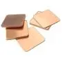 Easycargo 100pcs 12 Sizes 15mm Copper Pad Shim Thermal Kit, Pure Copper Heatsink C1100, Low Profile Copper Plate Cooler Heat Sink for Cooling PC Components Laptop IC Chips CPU VGA RAM VRAM M.2 SSD