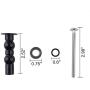 Toilet Seat Hinge Screw Compatible with TOTO Toilet, Expanding Rubber Bolt Top Nuts Set for Top Mount Toilet Seat Tightening Kit Replacement,Toilet Seat Blind Hole Fixing Kit for TOTO Toilets,2 Pack