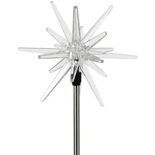 Exhart Solar Star Garden Light Stake – Crystal Star Metal Garden Stake w/Solar Panel, Acrylic Outdoor Crystal Décor, Garden Décor, Crystal Star Stake – Led Accent Lights for Yard/Garden/Patio 6 x 6 x Exhart Solar Star Garden Light Stake – Crystal Star Metal Garden Stake w/Solar Panel, Acrylic Outdoor Crystal Décor, Garden Décor, Crystal Star Stake – Led Accent Lights for Yard/Garden/Patio 6 x 6 x