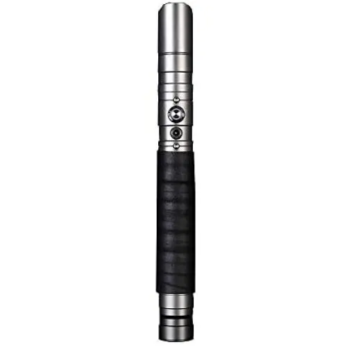 KYBERS Basic Series Single Color Metal Hilt Lightsaber Light Saber with Sound Aluminum Hilt(Silver hilt Blue Light)