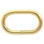 BIKICOCO 1-1/4 Metal Oval Ring Buckle Loops Non Welded for Leather Purse Bags Handbag Straps, Gold - Pack of 10