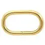 BIKICOCO 1-1/4 Metal Oval Ring Buckle Loops Non Welded for Leather Purse Bags Handbag Straps, Gold - Pack of 10