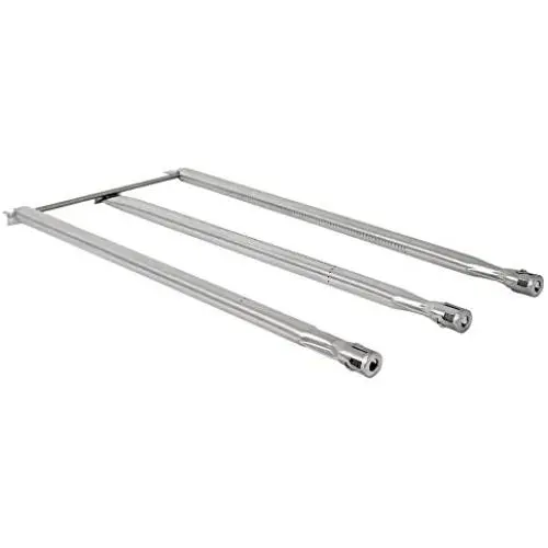 BBQ-Toro Stainless Steel Burner Tube Set | Burner Tubes for Weber Genesis 1000 to 5500, Genesis Gold and Platinum (pre-2002), and Platinum I and II | Free Bonus Meat Thermometer