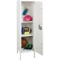 Office Dimensions Personal Locker Storage Cabinet, White