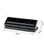 Chris-Wang Adjustable Metal 6-Hole Paper Punch Puncher for A5/Personal/Pocket Size Six Ring Binder Day Planner Inserts Pages - 6 Sheet Capacity - 6mm Hole Diameter
