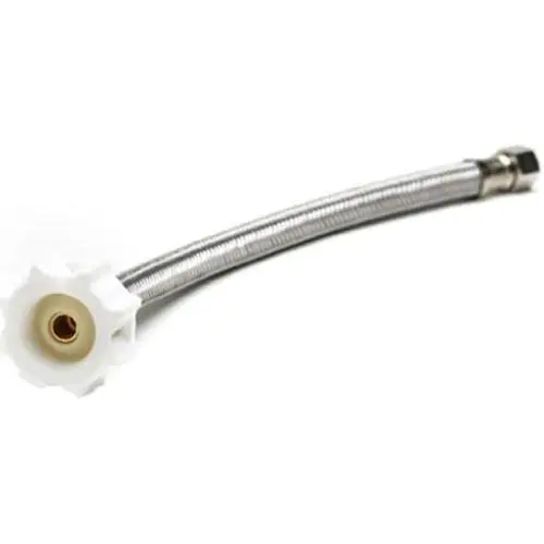Fluidmaster B1T12CS CLICK SEAL Toilet Connector, Braided Stainless Steel - 3/8 Female Compression Thread x 7/8 Female Ballcock Thread, 12-Inch Length Fluidmaster B1T12CS CLICK SEAL Toilet Connector, Braided Stainless Steel - 3/8 Female Compression Thread x 7/8 Female Ballcock Thread, 12-Inch Length