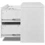 Bonnlo Lateral File Cabinet Lockable with 2 Drawers, White
