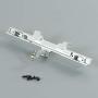 Aoile Metal Rear Bumper with Tow Hook for TRAXXAS TRX6 G63 6X6 RC Car Parts Accessories Silver