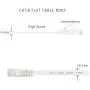 Cat 6 Ethernet Cable 50 ft White - Flat Internet Network Lan patch cords – Solid Cat6 High Speed Computer wire With clips& Snagless Rj45 Connectors for Router, modem – faster than Cat5e/Cat5 - 50 feet Cat 6 Ethernet Cable 50 ft White - Flat Internet Network Lan patch cords – Solid Cat6 High Speed Computer wire With clips& Snagless Rj45 Connectors for Router, modem – faster than Cat5e/Cat5 - 50 feet