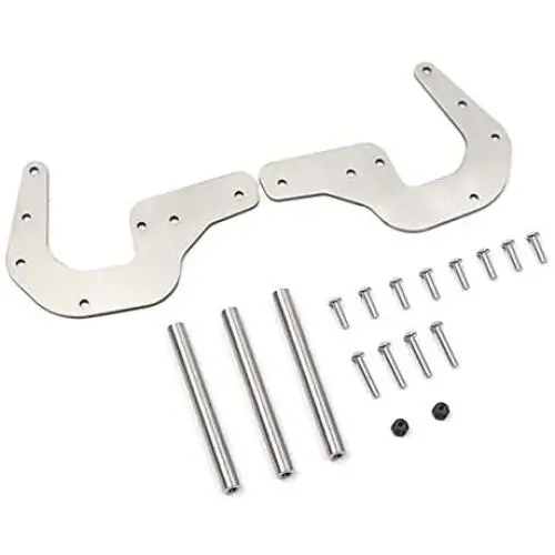 RC Front Bumper Metal Armor,Anti-Collision Stainless Steel Front Bumper Set Fits for LOSI LMT 4WD Solid Axle Monster Truck Upgrade Part
