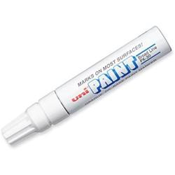 Uni-Paint PX-30 Oil-Based Paint Marker, Broad Point, White, 6-Count