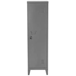 FurnitureR 54.1'' High Standing Metal Locker Storage Cabinet 3-in-1 Shelves Removable with Keys Lockable