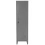 FurnitureR 54.1'' High Standing Metal Locker Storage Cabinet 3-in-1 Shelves Removable with Keys Lockable