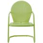 Crosley Furniture KO10004KL Griffith 3-Piece Retro Metal Outdoor Seating Set with 2 Chairs and Side Table, Key Lime