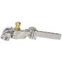 Ky-RC Simulation Climbing Parts Metal Skull Trailer Hook Split Design for scx10 scx10 ii scx10 iii 90046 trx41/10 RC Car (Silver)